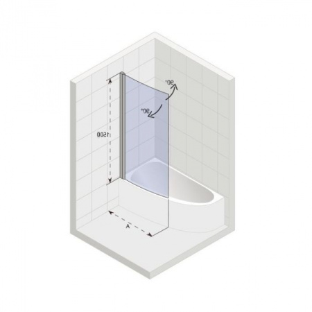 Шторка для ванной Riho Novik G003038120