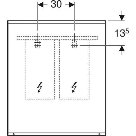Зеркало Geberit Option Plus 75 501.072.00.1