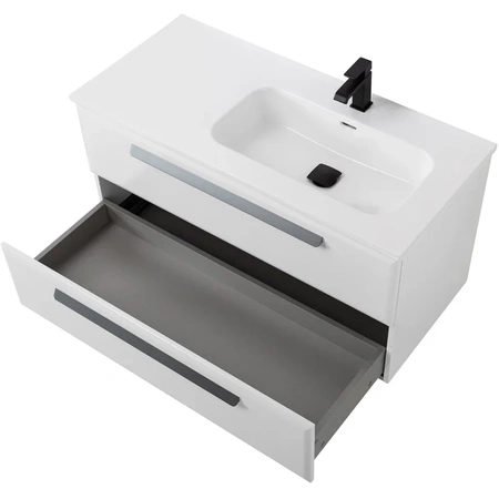 Тумба под раковину Cezares ECO-CER-N-1000-2C-SO-BL-R  Bianco Lucido без ручек