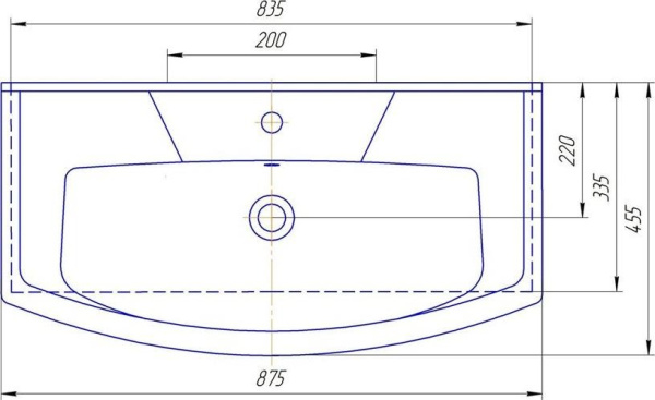 Раковина (87,5х45,5) Corozo Элеганс 85 SD-00000505