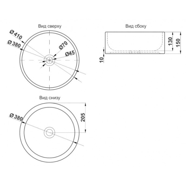 Тумба под раковину Brevita Bergen 60 BER-07060-19-01-1Я