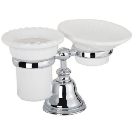 Мыльница и стакан для щеток Tiffany World TWHA141cr