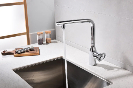 Смеситель для кухни с подключением к фильтру  Paulmark Urban Ur213104-CR