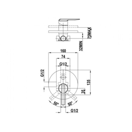 Смеситель для ванны Teka Calvia 321710200 