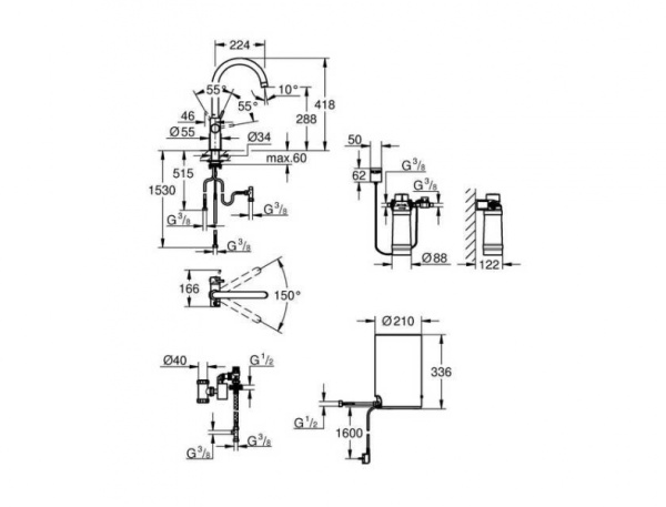 Смеситель и бойлер для кухни Grohe Red Duo M-size 30083 DL1 (30083DL1) теплый закат матовый Смеситель и бойлер для кухни Grohe Red Duo M-size 30083 DL1 (30083DL1) теплый закат матовый