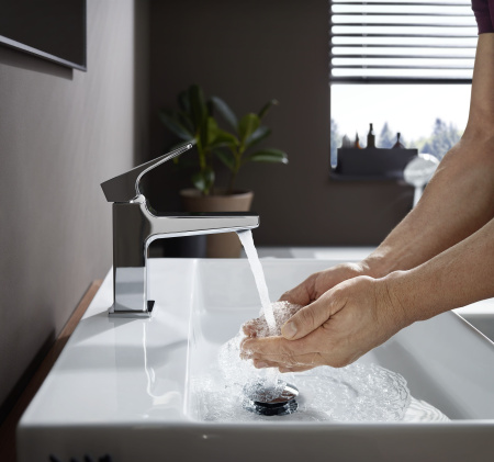 Смеситель для раковины с донным клапаном Push-Open Hansgrohe Metropol 32500000 хром
