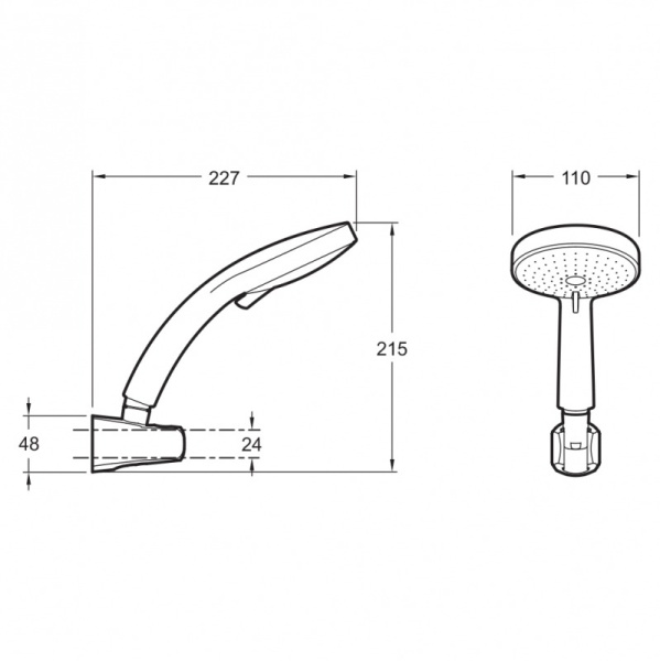 Душевой набор Jacob Delafon Citrus E12917-CP