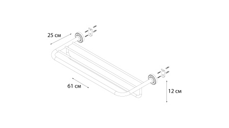 Полка для полотенец FIXSEN Style FX-41115