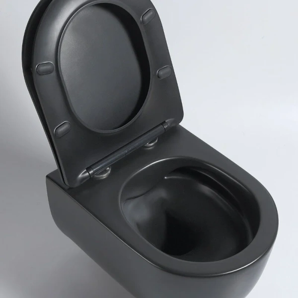 Унитаз подвесной Vincea Evo VT1-34SMB безободковый, черный