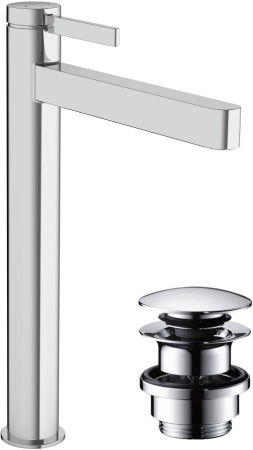 Смеситель для раковины с донным клапаном Push-Open Hansgrohe Finoris 76070000 хром