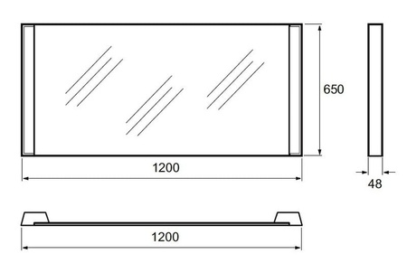 Зеркало Jacob Delafon Reve EB577-NF 120 см