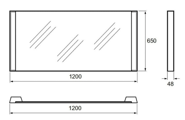 Зеркало Jacob Delafon Reve EB577-NF 120 см