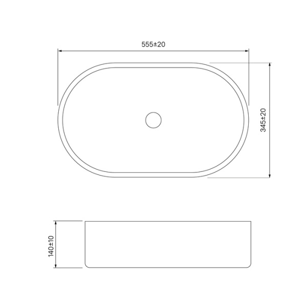 Умывальник IDDIS накладной Ray (RAYWS13i27)