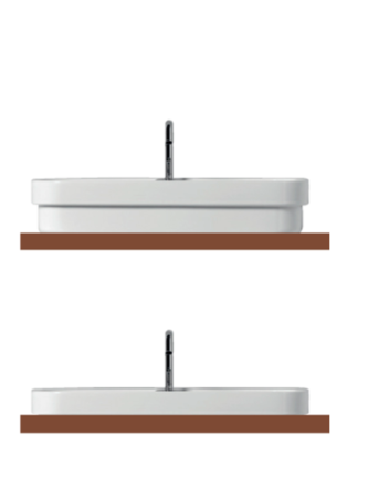 Раковина накладная (60х43) Kerasan Tribeca 514201*1 белый глянец