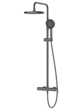Душевая система с однорычажным смесителем для душа AGGER Sweet A2791255 оружейная сталь матовая
