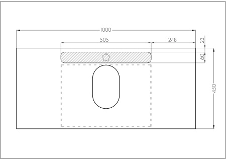 Тумба под раковину Aquaton Лофт Урбан 100 1A247701LQX60