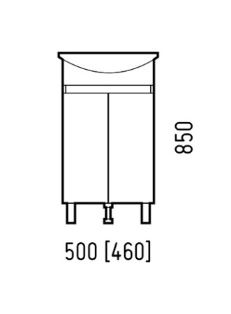 Тумба напольная Corozo Джуно 50 SD-00000691