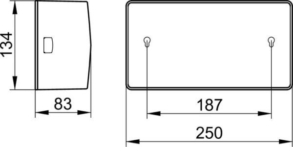 Контейнер Kleenex, закрыт по бокам, макс. для 150 штук салфеток, хром Keuco 04977 010000