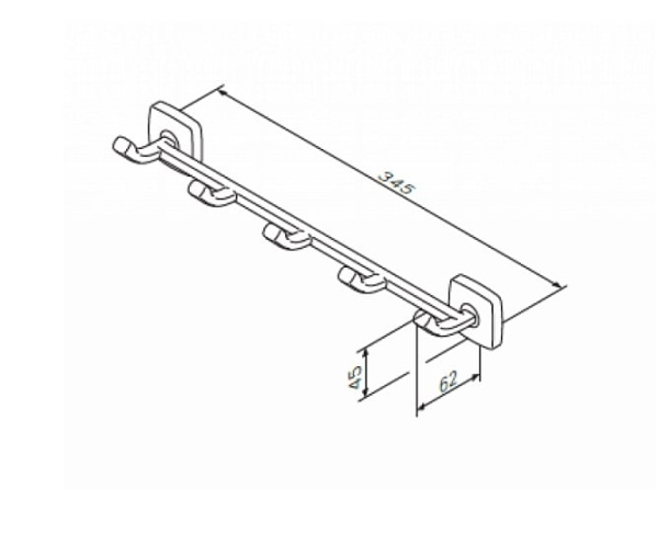 Набор крючков для полотенец Am.Pm Gem A9035900