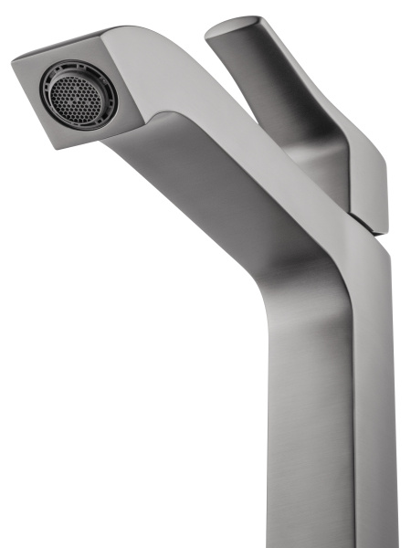 Смеситель для раковины высокий WONZON & WOGHAND FLEX, темный графит WW-88019072-BGM