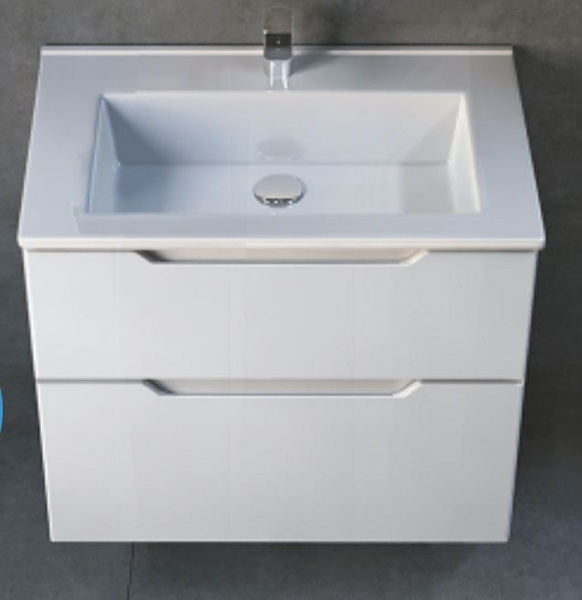 Тумба под раковину Jorno Slide 75 Sli.01.75/P/W