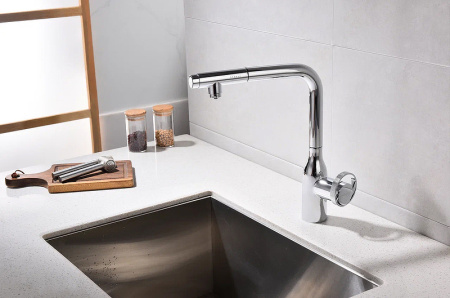 Смеситель для кухни с подключением к фильтру  Paulmark Urban Ur213104-CR
