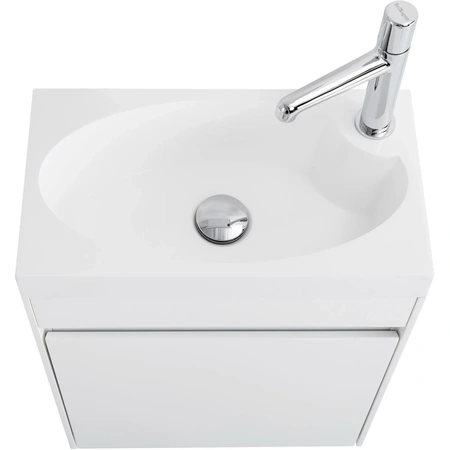 База под раковину подвесная BelBagno PIETRA MINI-460-1A-SO-BL-R Bianco Lucido