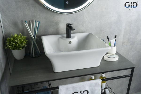 Раковина накладная (49х41) Gid N9108