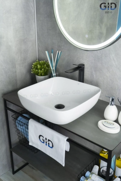 Раковина накладная (46х46) Gid N9439