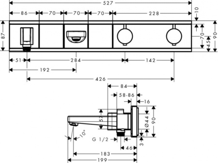 Для ванны Hansgrohe RainSelect 15359000