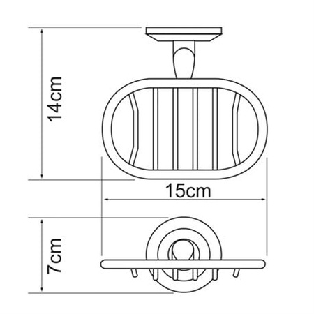 Мыльница решетка WasserKRAFT Rhein K-6269