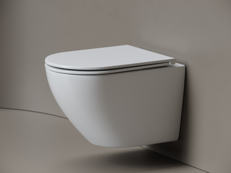 Унитаз подвесной Ceramicanova Whirl торнадо 3.0 CN11007T сиденье микролифт 