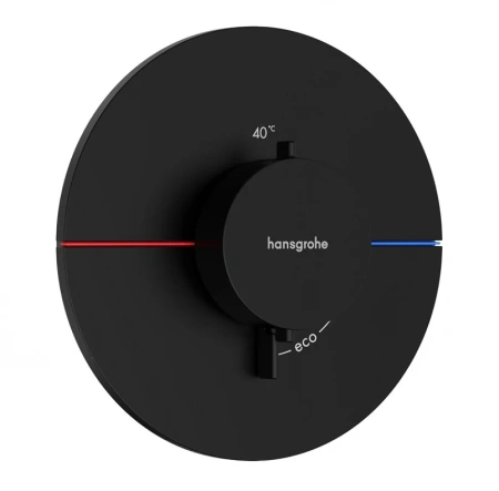 Термостат для душа с регулировкой напора Hansgrohe ShowerSelect Comfort S 15559670 черный матовый