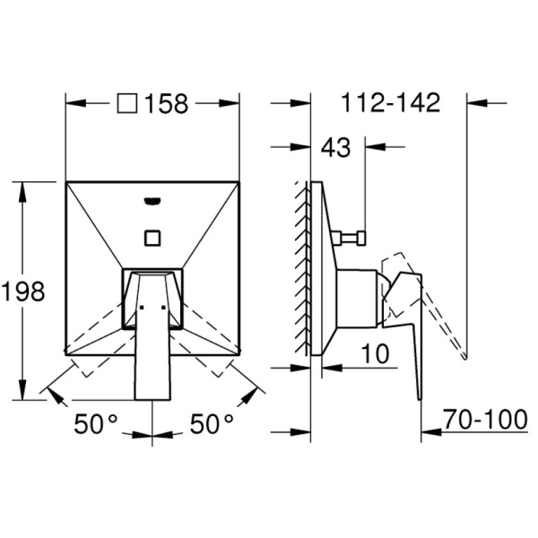 Смеситель для ванны Grohe Allure Brilliant 24072 AL0 (24072AL0)
