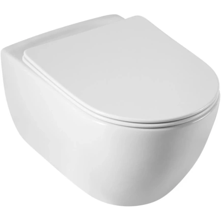 Унитаз подвесной безободковый с функцией бидк CEZARES Comfort CZR-191-TH/BS