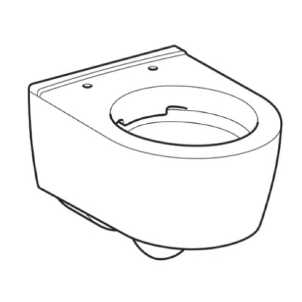 Унитаз подвесной безободковый Geberit iCon 204070000 без сиденья