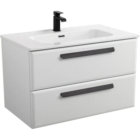 Тумба под раковину Cezares ECO-CER-N-800-2C-SO-BL Bianco Lucido без ручек