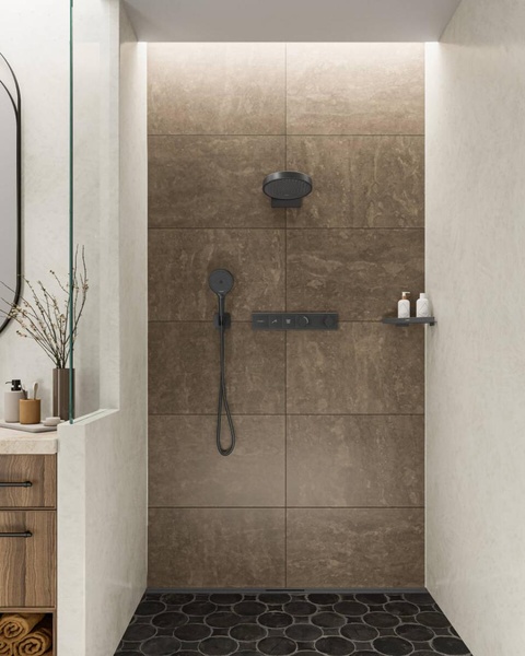 Ручной душ Hansgrohe Rainfinity 130 3jet 26864340 шлифованный черный хром