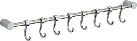 Планка с крючками 8 крючков Savol S-006208