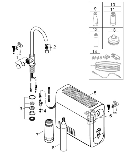 Смеситель для кухни Grohe Blue Home 31498 001 (31498001)