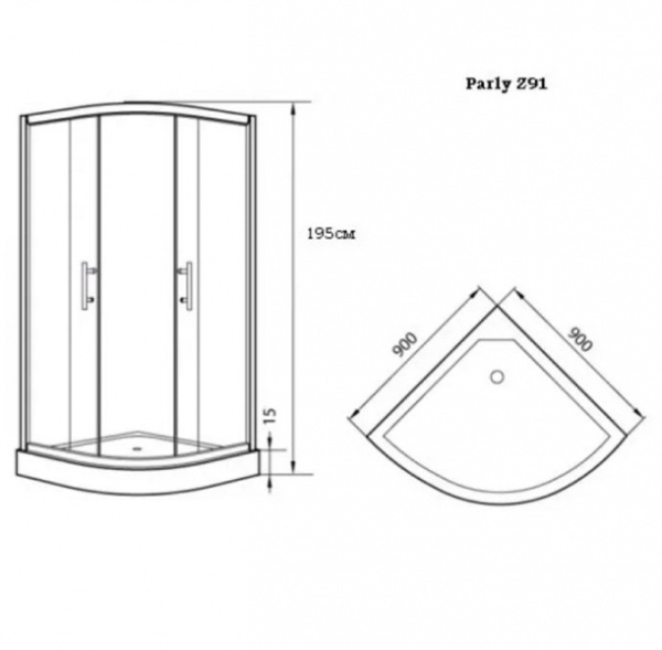 Душевой уголок Parly Z91