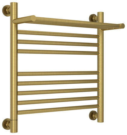 Полотенцесушитель Водяной Сунержа Богема с полкой + (50х50) Состаренная Латунь 051-0223-5050