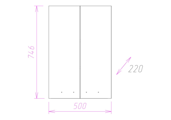 Шкаф подвесной Onika Кредо 50 305001