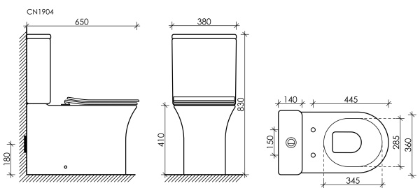 Напольный  унитаз с бачком Ceramica Nova Star Rimless CN1904