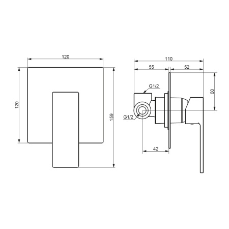 Смеситель для душа Damixa Gala 537500300 