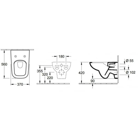 Подвесной унитаз Villeroy&Boch Joyce 5607HR01