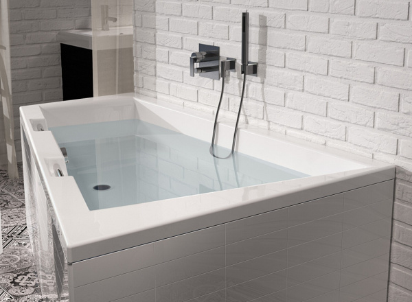 Акриловая ванна RIHO Doppio (180x130) левосторонняя B034001005 без гидромассажа