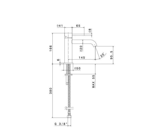 Смеситель для раковины Kerama Marazzi Eterna 69612XKM.59.067