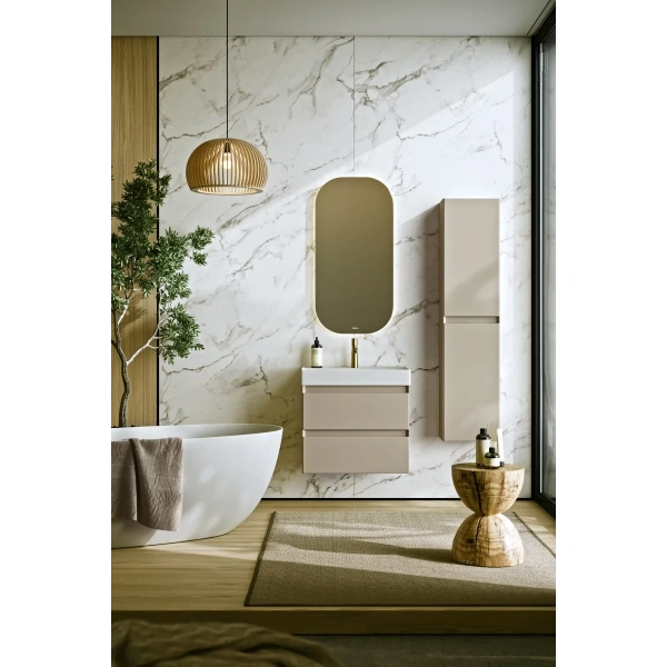 Пенал подвесной 35 см Aqwella Geometria GE0535MD морская дюна матовый 