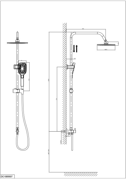 Душевая стойка D&K (DC1005507)